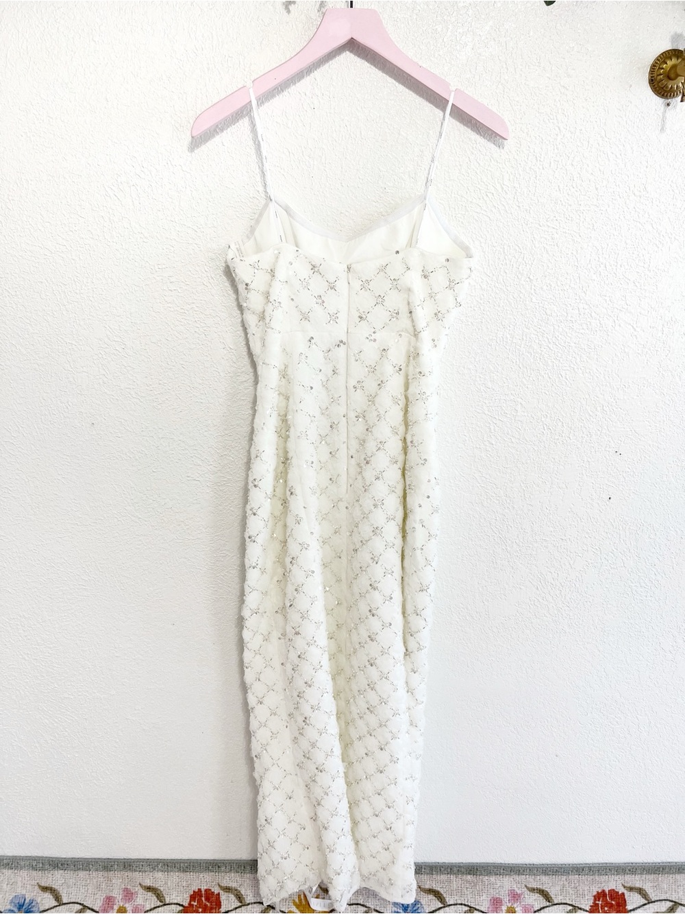 ELLIATT Lola Embellished Strapless Gown White Maxi Formal Size M NWT - Picture 9 of 14
